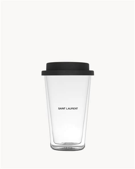 ysl glass mug